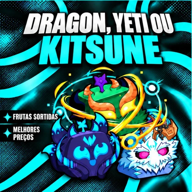 『 🎲 』 DRAGON, YETI OU KITSUNE GARANTIDA